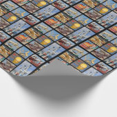 Mozaïekfoto's van objecten in het poster van de ha cadeaupapier (Hoek)