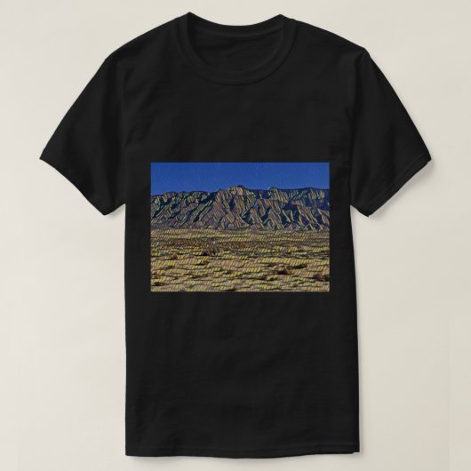 Mozaïekgebergte met Blue Sky T-shirt (Design voorkant)