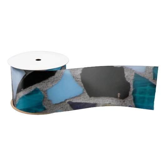 mozaïekgekleurd glassteen satijnen lint (Spoel)