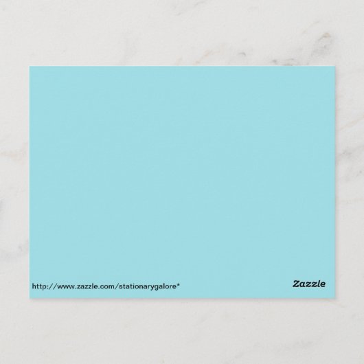 mozaïekgekleurde glassteen briefkaart (Achterkant)