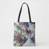 Mozaïekgepolijst scheermessen, gekleurd tote bag (Voorkant)