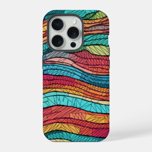Mozaïekgetij iPhone Hoesje (Achterkant)