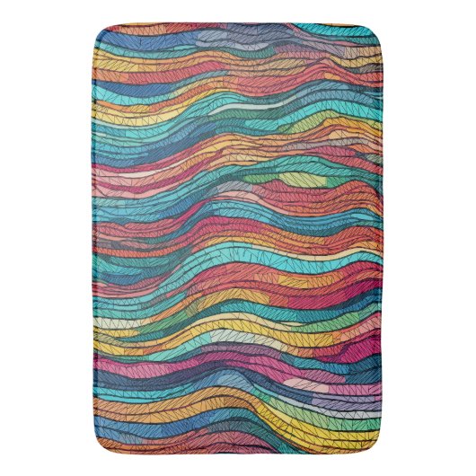 mozaïekgetijde badmat (Voorkant Verticaal)