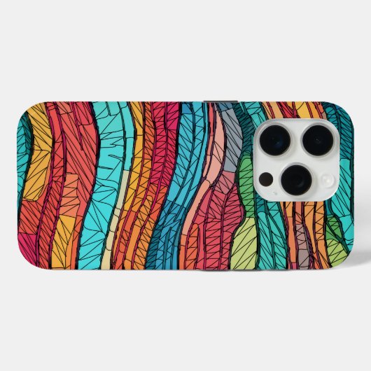 mozaïekgetijde Case-Mate iPhone case (Achterkant (horizontaal))