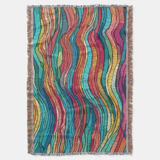 mozaïekgetijde deken (Voorkant Verticaal)