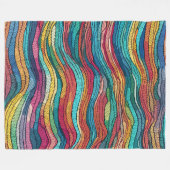 mozaïekgetijde fleece deken (Voorkant (Horizontaal))