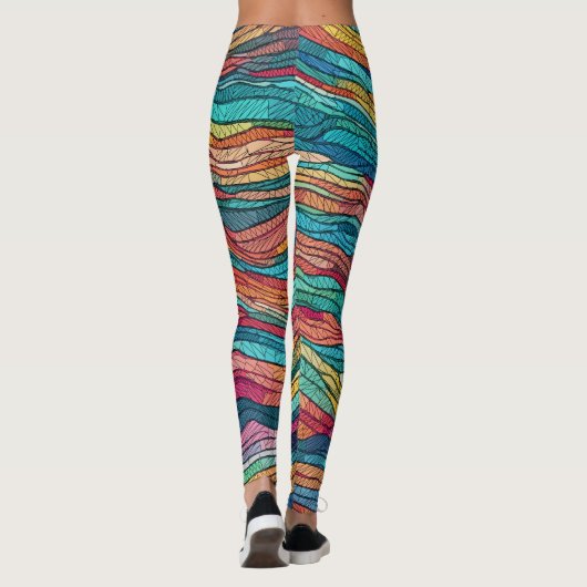 mozaïekgetijde leggings (Achterkant)