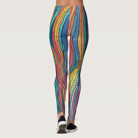 mozaïekgetijde leggings (Achterkant)