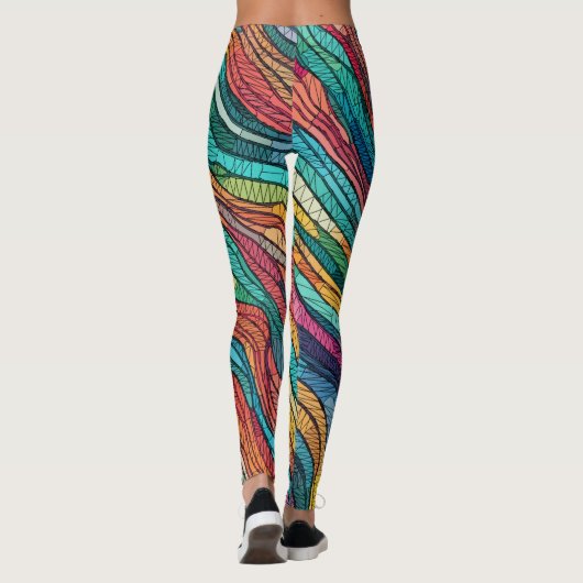 mozaïekgetijde leggings (Achterkant)
