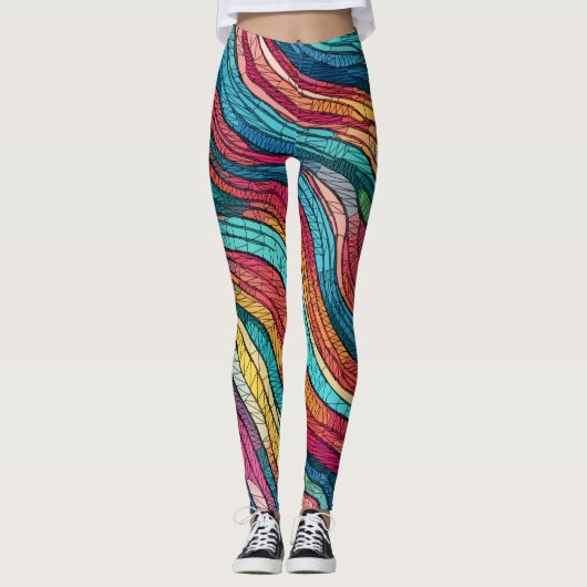 mozaïekgetijde leggings (Voorkant)