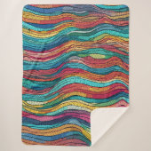 mozaïekgetijde sherpa deken (Voorkant)