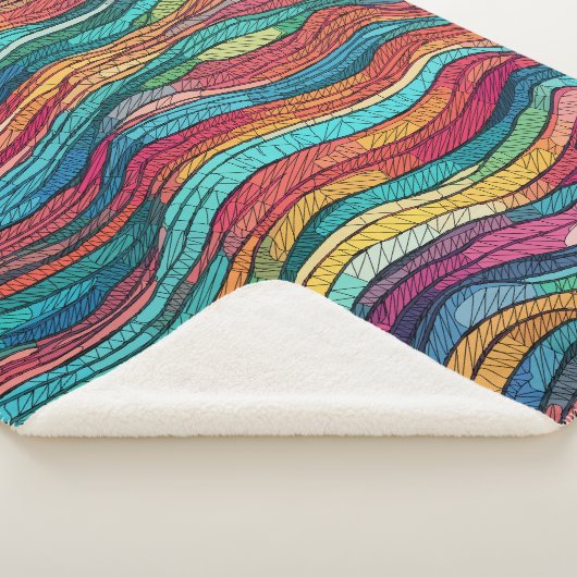 mozaïekgetijde sherpa deken (3/4)