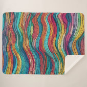 mozaïekgetijde sherpa deken (Voorkant (horizontaal))