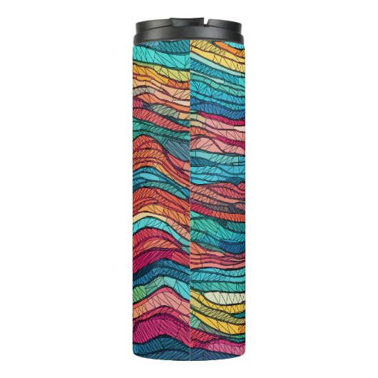 mozaïekgetijde thermosbeker (Achterkant)