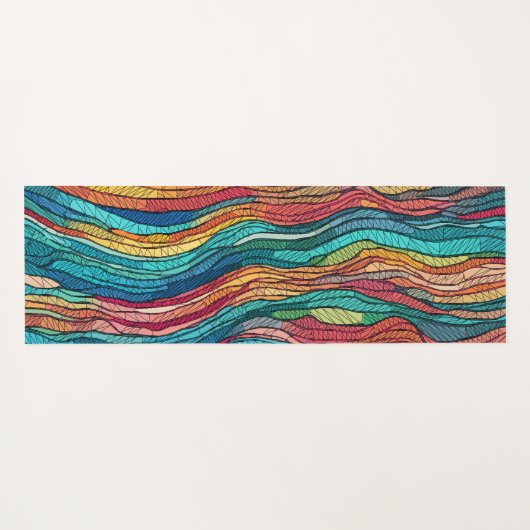 mozaïekgetijde yogamat (Achterkant (horizontaal))