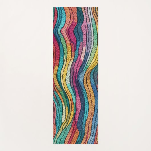 mozaïekgetijde yogamat (Voorkant)