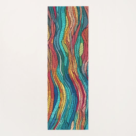 mozaïekgetijde yogamat (Achterkant)