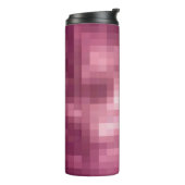 Mozaïekglas Illusie Roze Thermosbeker (Gedraaid links)