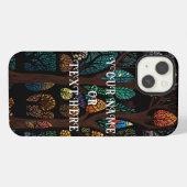 Mozaïekglas Levensboom iPhone Hoesje (Achterkant horizontaal)