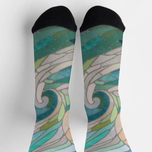 Mozaïekgolf en maan sokken (Top)