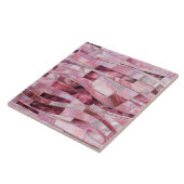 Mozaïekgolven - Roze Marmer Abstract Tegeltje (Zijkant)