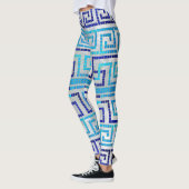MozaïekGrieks Meander Grieks sleutelversier Leggings (Links)