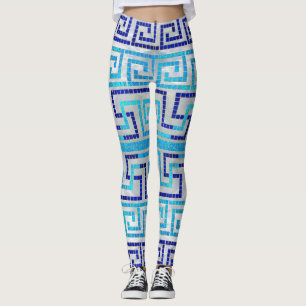 MozaïekGrieks Meander Grieks sleutelversier Leggings