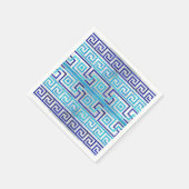 MozaïekGrieks Meander Grieks sleutelversier Servet (Hoek)