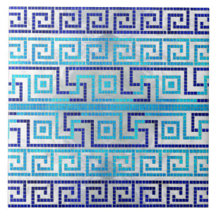 MozaïekGrieks Meander Grieks sleutelversier Tegeltje