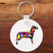 mozaïekhond sleutelhanger (Voorkant)