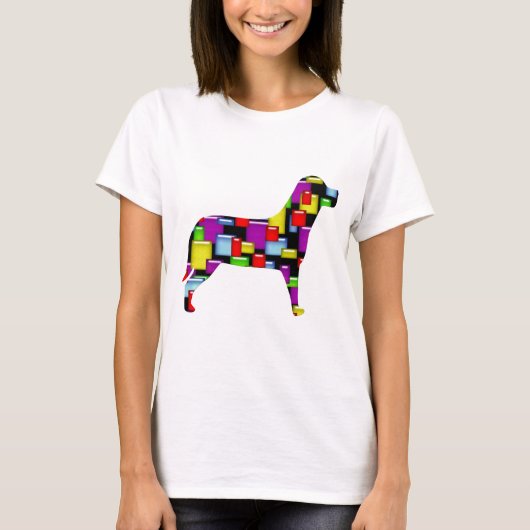 mozaïekhond t-shirt (Voorkant)