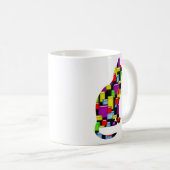 mozaïekkat koffiemok (Voorkant rechts)