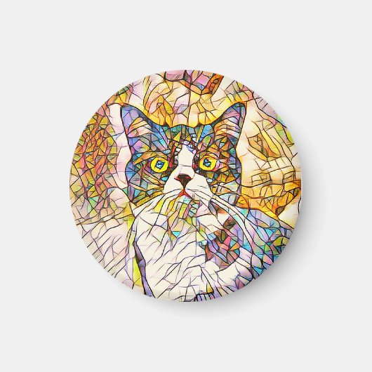 Mozaïekkattenmagneet Magneet (Voorkant)