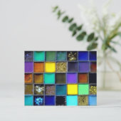 Mozaïekkeramisch Briefkaart met lege tapijten | Aa (Staand voorkant)