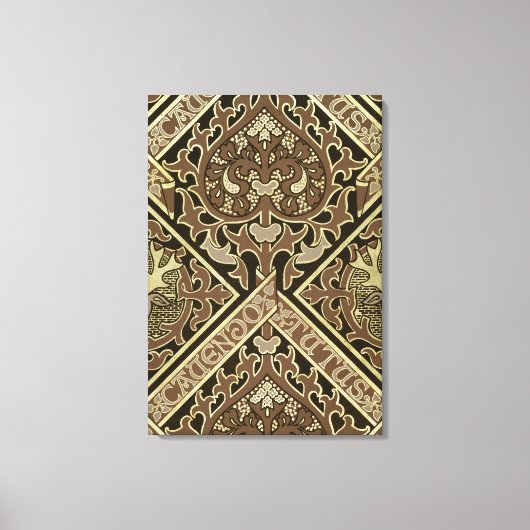 Mozaïekkerkbehangselontwerp Canvas Afdruk (Voorkant)