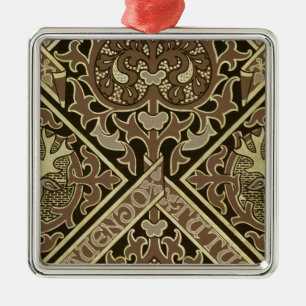 Mozaïekkerkbehangselontwerp Metalen Ornament