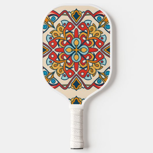 mozaïekkleur, Mandala-Patroon Pickleball Paddle (Voorkant)