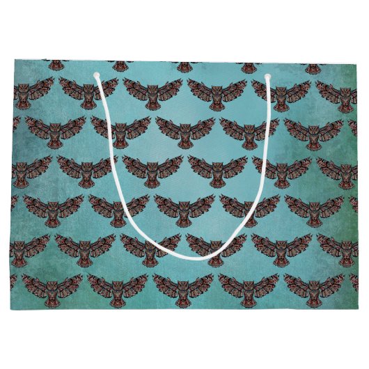 Mozaïekkleurige boomkorren groot cadeauzakje (Achterkant)