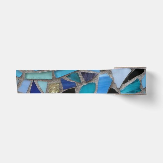 mozaïekkleurige glazen steen kunst lint (Voorkant)