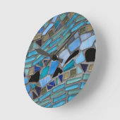 mozaïekkleurige kunststeen ronde klok (Hoek)