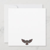 Mozaïekkleurige oliet met turkooizen achtergrond kaart (Achterkant)