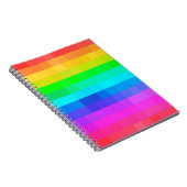 Mozaïekkleurige regenboog Pride Geometric Modern Notitieboek (Rechterzijde)