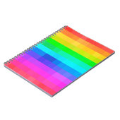 Mozaïekkleurige regenboog Pride Geometric Modern Notitieboek (Linkerzijde)
