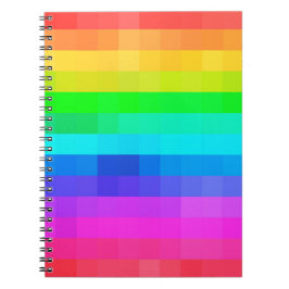 Mozaïekkleurige regenboog Pride Geometric Modern Notitieboek