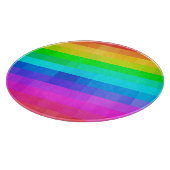 Mozaïekkleurige regenboog Pride Geometric Modern Snijplank (Hoek)