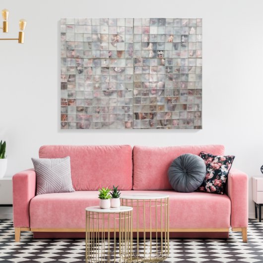 Mozaïekkunst Canvas Afdruk (Insitu (Woonkamer))