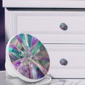 Mozaïekkunst - Dromerig Fluoriet Keramische Knop