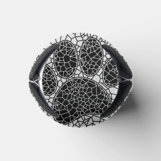 Mozaïekkunst HDeW-afdrukken in zwart-wit Blikjeskoeler (Bodem)