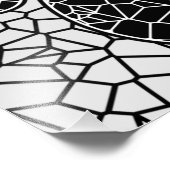 Mozaïekkunst HDeW-afdrukken in zwart-wit Foto Afdruk (Hoek)