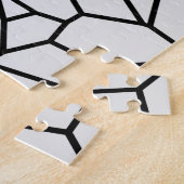 Mozaïekkunst HDeW-afdrukken in zwart-wit Legpuzzel (Zijkant)